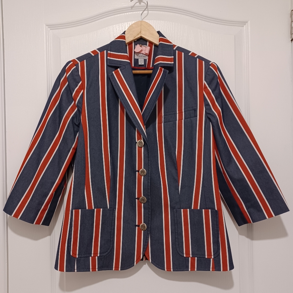 Vintage Tristan Striped Blazer